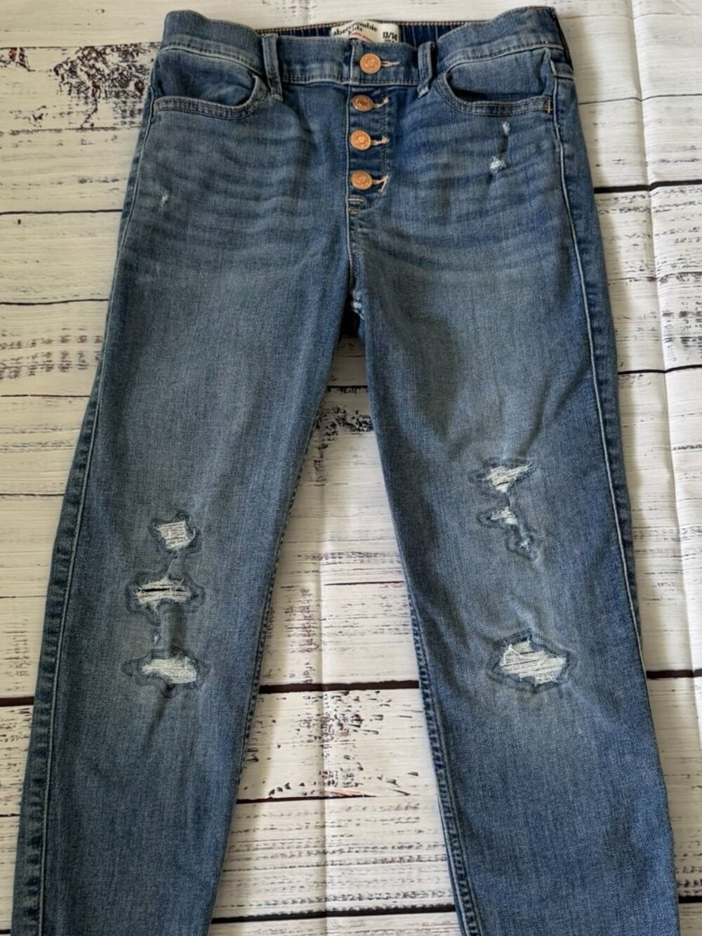 Abercrombie Kids Girl Jeans size 13/14 (high-Rise ankle skinny)